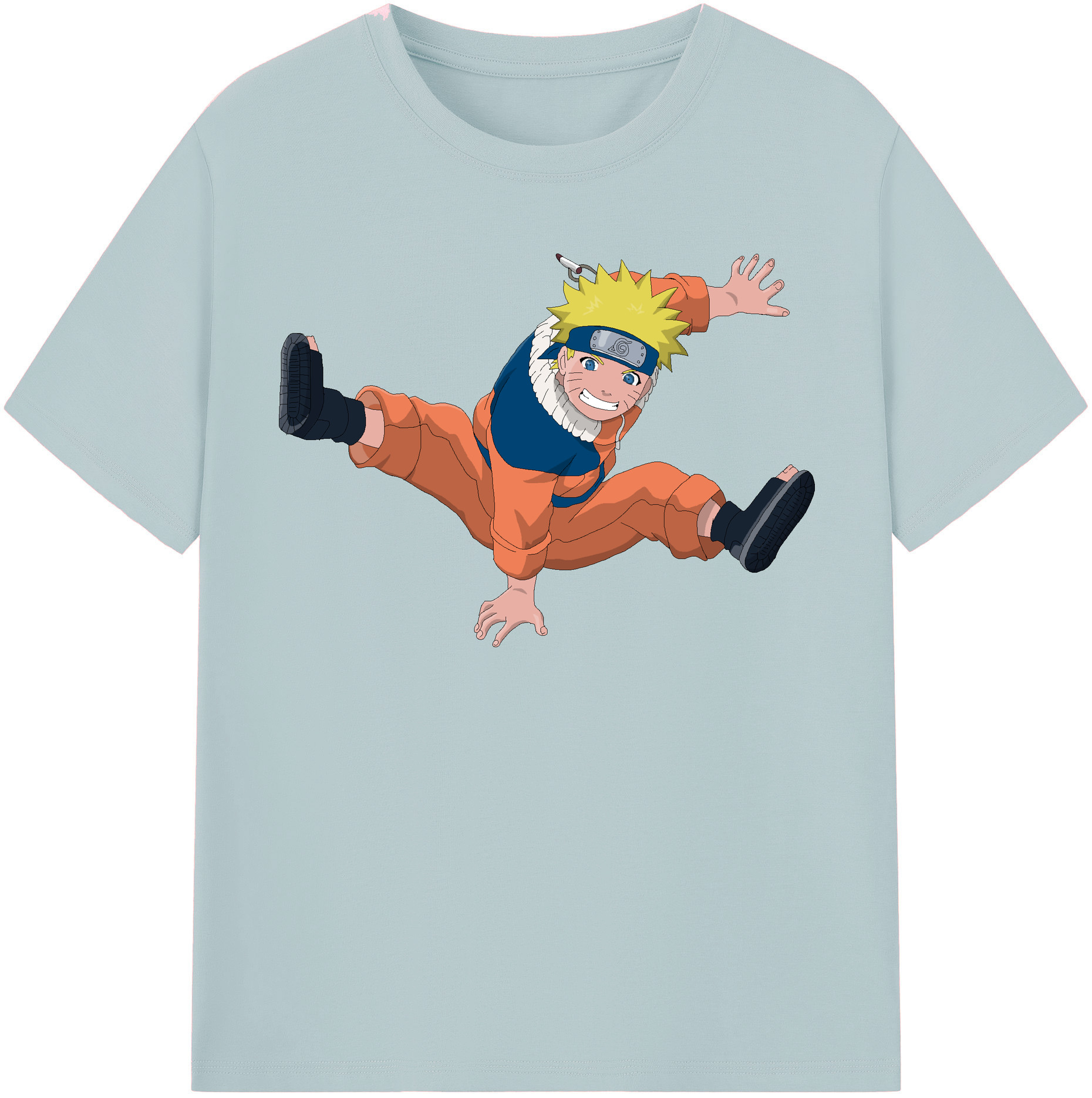 （画像用） NARUTO -ナルト- うずまき ナルト Uzumaki Naruto 綿100％半袖Tシャツ（フロントプリント）